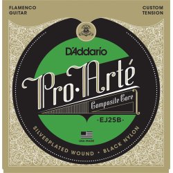 D'Addario EJ25B, Flamenco Black